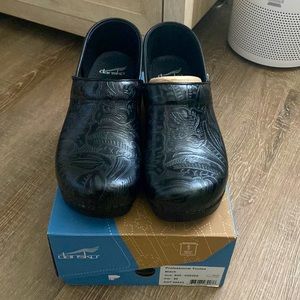 Dansko Professional Black Tooled Clogs